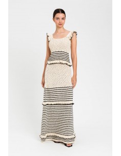 Gonna Twinset Bic.jacq Pergamena/nero