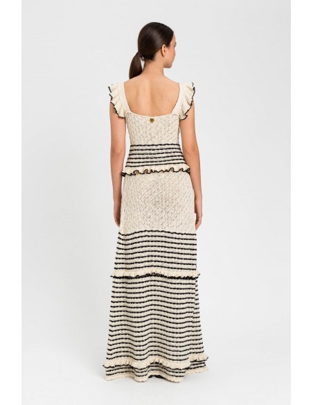 Gonna Twinset Bic.jacq Pergamena/nero