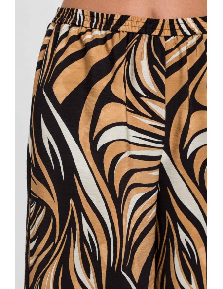 Pantalone Twinset Zebra mul. Nero