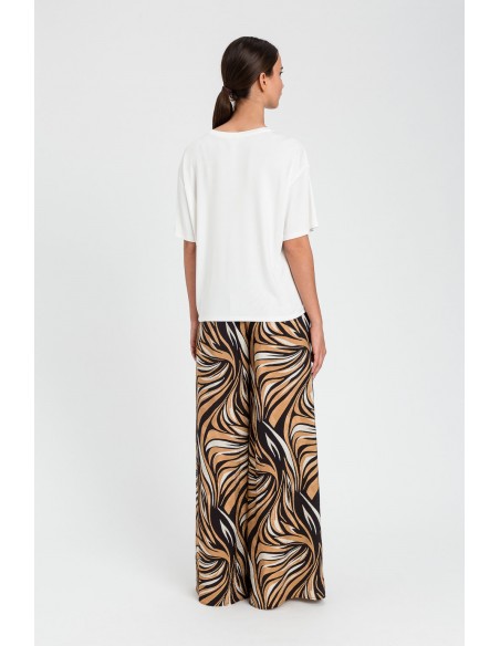 Pantalone Twinset Zebra mul. Nero