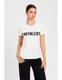 T-shirt Twinset Off whithe