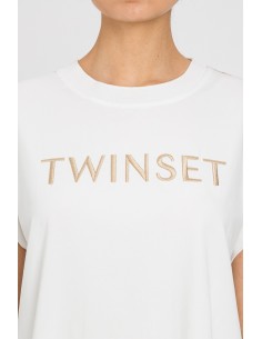 T-shirt Twinset Off white/incense 2