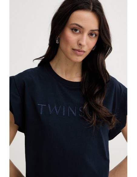 T-shirt Twinset Blu paint