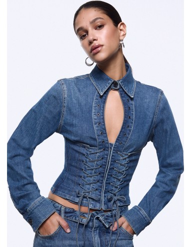 Camicia Liu-Jo Den.md. Blue intr