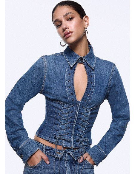 Camicia Liu-Jo Den.md. Blue intr