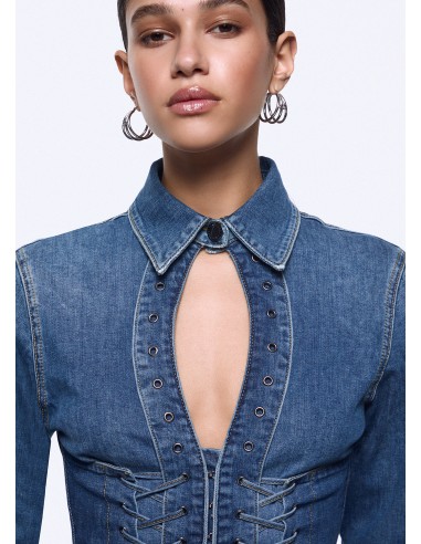Camicia Liu-Jo Den.md. Blue intr