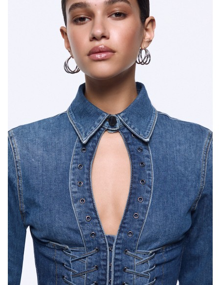Camicia Liu-Jo Den.md. Blue intr