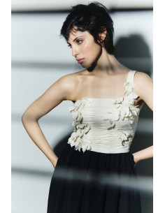 Abito Nenette Nero/crema 2