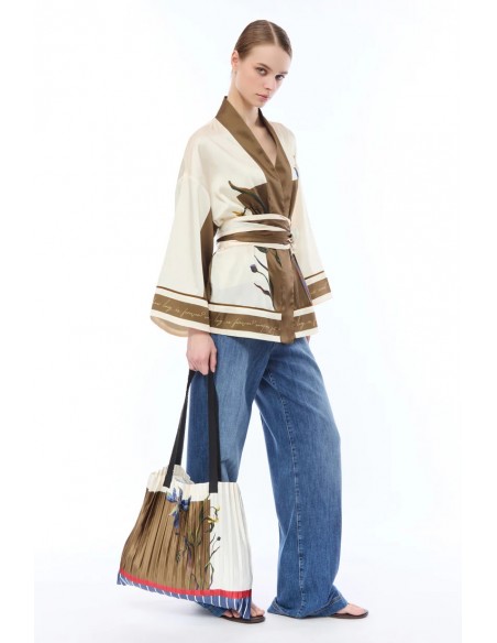 Giacca Nenette Avorio-marrone