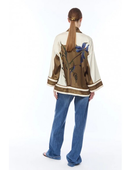 Giacca Nenette Avorio-marrone